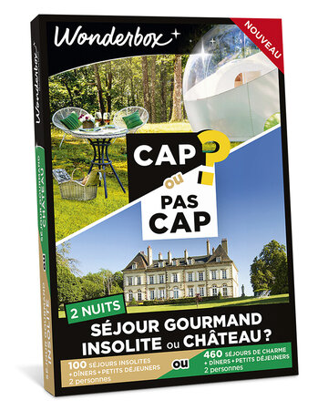 Coffret cadeau - WONDERBOX - CAP OU PAS CAP - Séjour gourmand insolite ou château   - 2 nuits