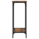vidaXL Table console chêne fumé 75x30 5x75 cm bois d'ingénierie