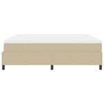 vidaXL Lit à Ressorts avec Matelas Vert Clair Gris Super King Tissu Cotelé