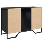 vidaXL Armoire lavabo de salle de bain noir 91x35x60 cm