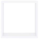 vidaXL Étagères murales sous forme de cube 3 Pièces Blanc MDF