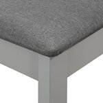 vidaXL Chaises à manger avec coussins lot de 6 gris bois solide