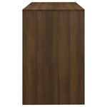 vidaXL Bureau Chêne marron 101x50x76 5 cm Bois d'ingénierie