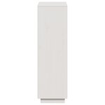 vidaXL Buffet haut Blanc 74x35x117 cm Bois massif de pin