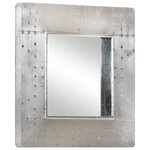 vidaXL Miroir de style aviation 50x50 cm Métal