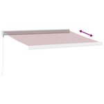 vidaXL Auvent manuel rétractable bordeaux 300x250 cm