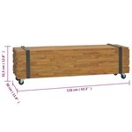 vidaXL Meuble TV 110x30x32 5 cm Bois de teck massif