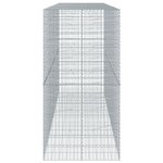 vidaXL Panier gabion avec couvercle 400x100x200 cm fer galvanisé