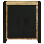 vidaXL Meuble sous lavabo 55x35x60 cm Bois massif en manguier brut