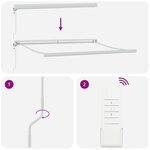 Auvent rétractable automatique blanc 350x250 cm