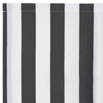 vidaXL Valance de store pour cadre de 2.5 m noir et blanc 2.3x0.2 m