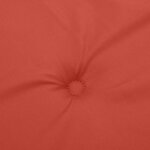 vidaXL Coussins de chaise à dossier haut lot de 6 rouge mélangé tissu