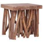 vidaXL Table basse en rondin 40x40x40 cm Bois solide