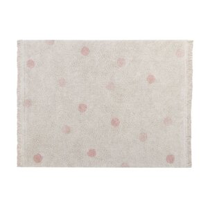 Tapis coton lavable Hippy Dots Nude - 120 x 160 cm