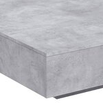 vidaXL Table basse gris béton 100x100x31 cm bois d'ingénierie