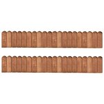 vidaXL Rouleaux de bordure 2 Pièces 120 cm bois de pin imprégné