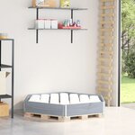 vidaXL Lit surélevé hexagonale gris 160x160 cm bois de pin massif