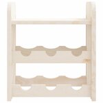 vidaXL Casier à vin avec panneau supérieur 33x25x37 cm bois pin massif