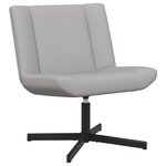 vidaXL Chaise d'Appoint Gris nuage Tissu et base en métal Taille standard