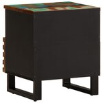 vidaXL Tables de chevet 2 Pièces 40x34x46 cm bois massif de récupération