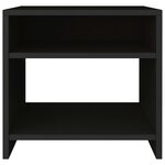 vidaXL Tables de chevet 2 Pièces Noir 40x30x40 cm Bois d'ingénierie