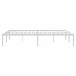 vidaXL Cadre de lit métal blanc 140x190 cm