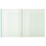 Piqûre 32x25cm 7 Colonnes Sur 1 Page 33 Lignes 80 Pages - Couleurs Assorties - Exacompta