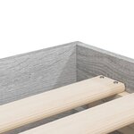 vidaXL Cadre de lit avec tiroirs sans matelas sonoma gris 90x190 cm