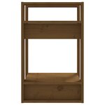 vidaXL Bibliothèque/Séparateur de pièce Marron miel 41x35x57 cm Pin