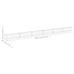 vidaXL Mur en gabion avec couvercles Acier galvanisé 900x30x50 cm