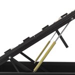 vidaXL Cadre de lit avec rangement hydraulique Similicuir 180x200 cm