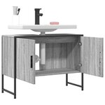vidaXL Armoire lavabo de salle de bain sonoma gris bois d'ingénierie