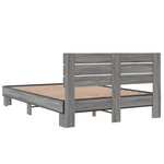 vidaXL Cadre de lit sans matelas sonoma gris 120x190 cm