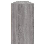 vidaXL Buffet avec lumières LED sonoma gris 283x37x67 cm