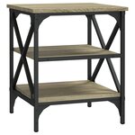 vidaXL Tables d'appoint 2 Pièces Chêne sonoma 40x42x50 cm Bois ingénierie