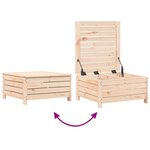 vidaXL Salon de jardin 10 Pièces bois de pin massif