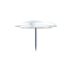 Boîte De 40 Punaises - Hauteur De Pointe 7mm - 10mm De Diamètre - Blanc - Exacompta