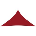 Vidaxl voile de parasol tissu oxford triangulaire 3x4x4 m rouge