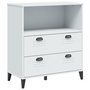 vidaXL Bibliothèque VIKEN blanc 80x40x90 cm bois d'ingénierie