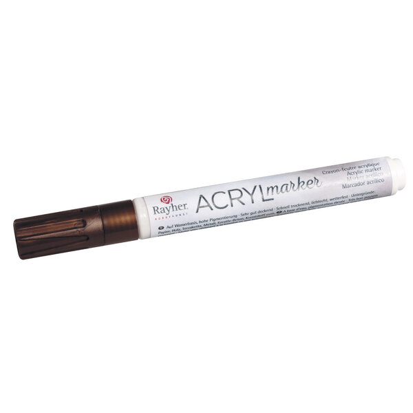 Crayon - feutre acrylique  cuivre  Pointe ronde 2 - 4mm  avec soupape