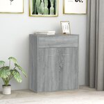 vidaXL Buffet Sonoma gris 60x30x75 cm Bois d'ingénierie