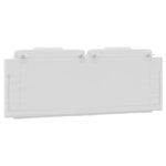 vidaXL Coussin de tête de lit blanc 140 cm similicuir