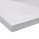 vidaXL Lavabo encastré 101 x 39 5 x 18 5 cm Céramique Blanc
