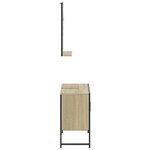 vidaXL Ensemble d'armoires de salle de bain 2 Pièces chêne sonoma