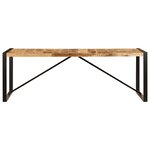 vidaXL Table à manger 220x100x75 cm Bois de manguier massif
