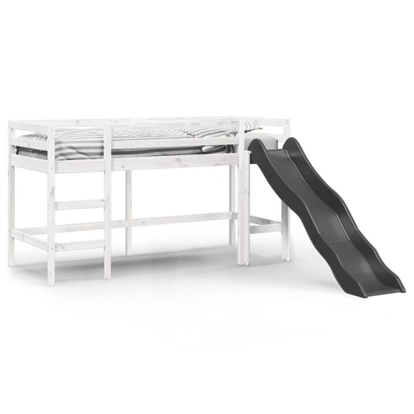 vidaXL Lit mezzanine d'enfants sans matelas 90x200 cm bois pin massif