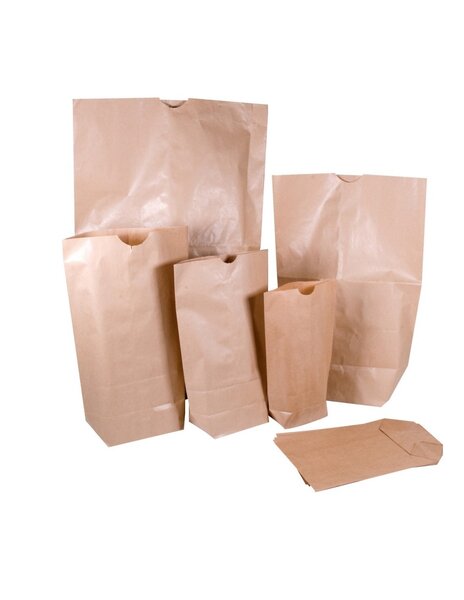 (lot   125 sacs) sac kraft brun standard 1 feuille à encoche 40 5 x 60