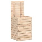 vidaXL Panier à linge 44x44x66 cm bois massif de pin