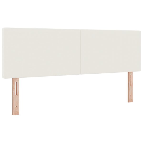 Tête de lit LED vidaXL Simple Design Crème 72 cm en Velours Côtelé