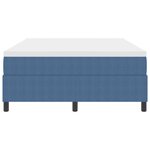 vidaXL Lit Box Spring avec Matelas Bleu 140x200 cm Tissu Côtelé